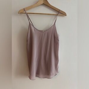 NWOT Wilfred Dusty Pink 100% Silk Camisole Top